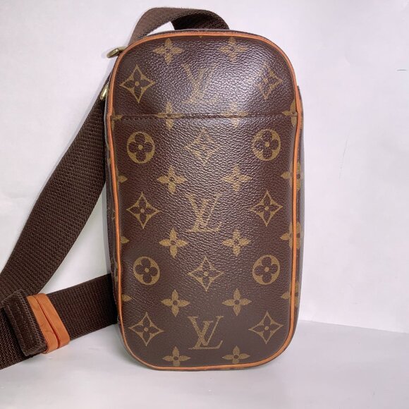 Auth Men's Louis Vuitton Monogram Ganju M51870 Body Bag - Picture 1 of 16